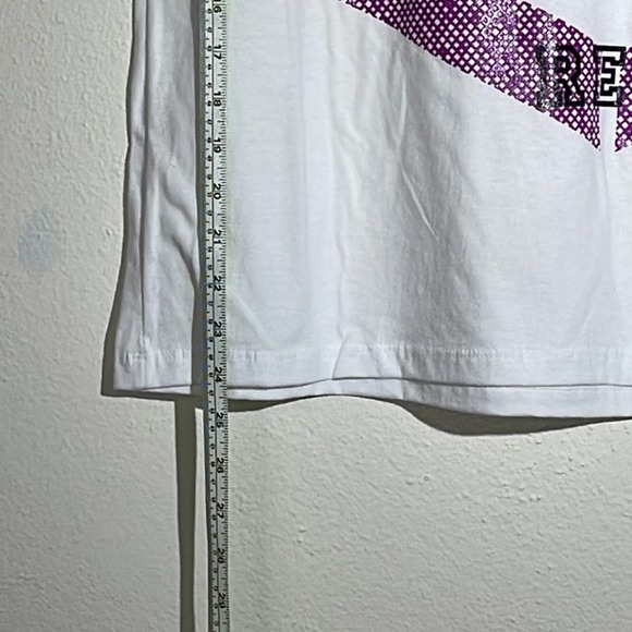 ECKO RED Woman’s White and Purple T-Shirt Size Medium - Picture 3 of 7